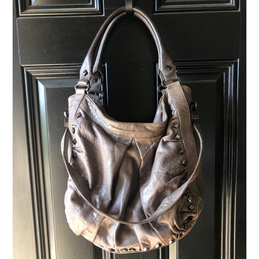 Treesje Designer Leather Studded Handbag